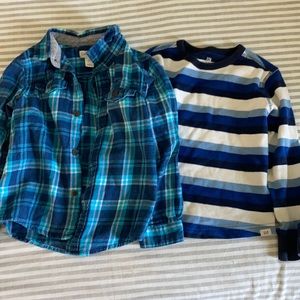 Two 5T long sleeve shirts